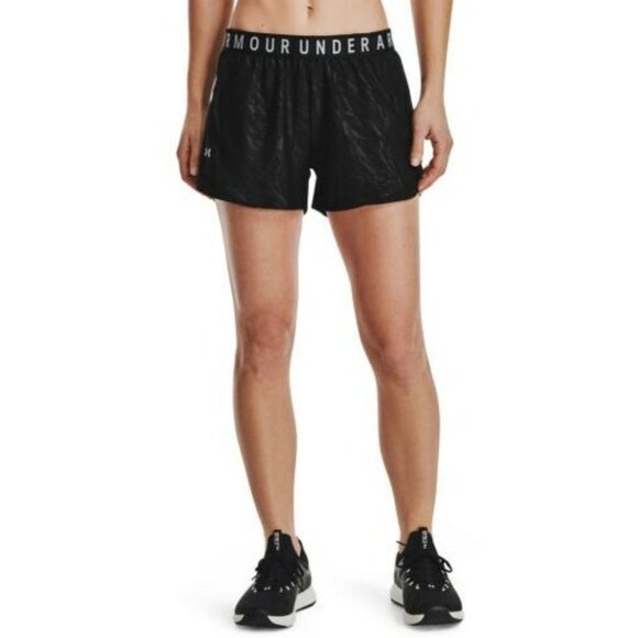 Under Armour Women's Logo Waistband Play Up Shorts Black Size S MSRP $30 - Picture 1 of 1